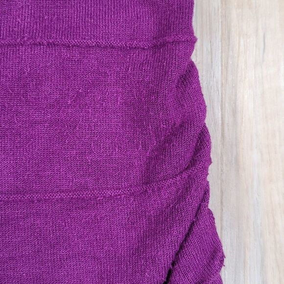 🔺️Apt 9 Purple Textured Boatneck Cuffed Sleeve Sweater Top Medium - Picture 11 of 11